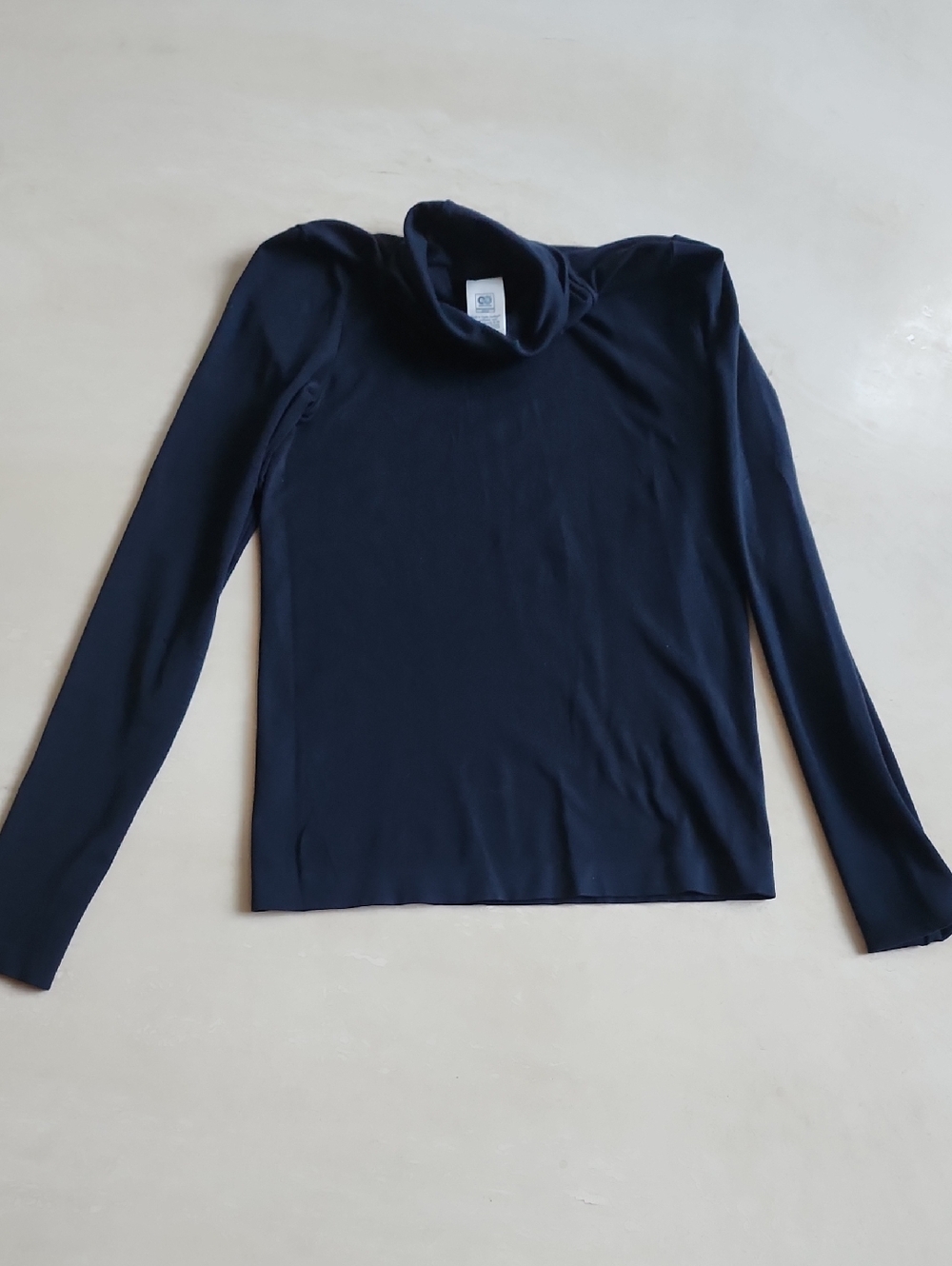 Wolford Navy Long-Sleeve Turtleneck Top
